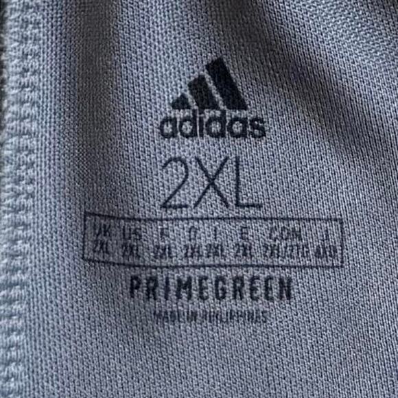 Vintage Y2K Adidas Grey & White Three Stripes Technical Cyber Grunge Sweatpants - Picture 4 of 4